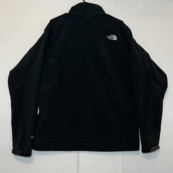 The North Face Men’s Large Jacket Black Apex Softshell Wind Resistant Full Zipp - Picture 10 of 14